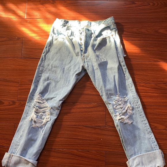 Levi custom ripped jeans vintage